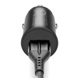 Car charger 1 X USB QC3.0 18W black + cable USB-C 1m #5
