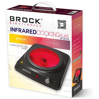 Brock Electronics HPI 3001 BK kogeplade Sort Bordplade 1 zone(s) #2