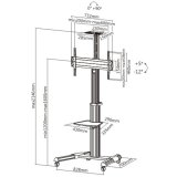 Techly ICA-TR15 skrmbeslag til skiltning 177,8 cm (70