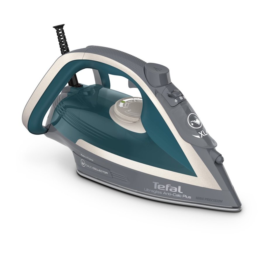 Tefal Ultragliss Anti-Calc Plus FV6842 Dampstrygejern 2800 W Bl, Slv #1
