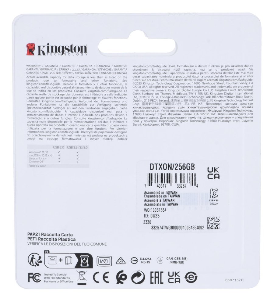 Kingston Technology DataTraveler Exodia Onyx USB-ngle 256 GB USB Type-A 3.2 Gen 1 (3.1 Gen 1) Sort #2