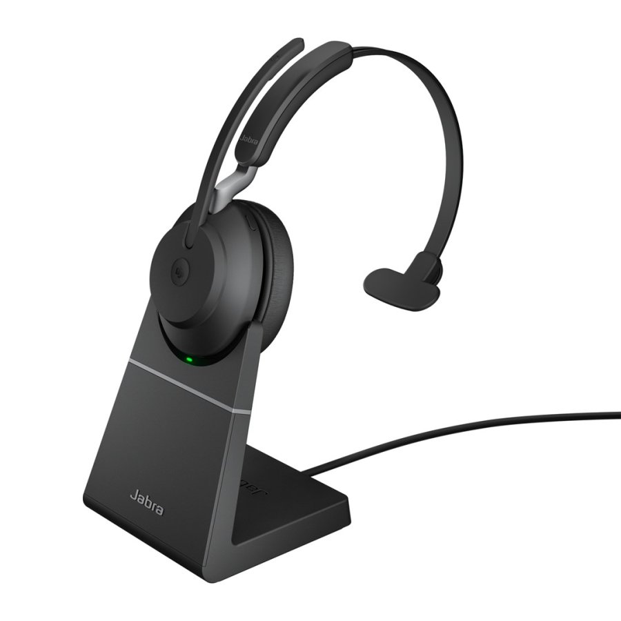 Jabra Evolve2 65 UC Mono Headset black BT USB-A + Charging Stand #1