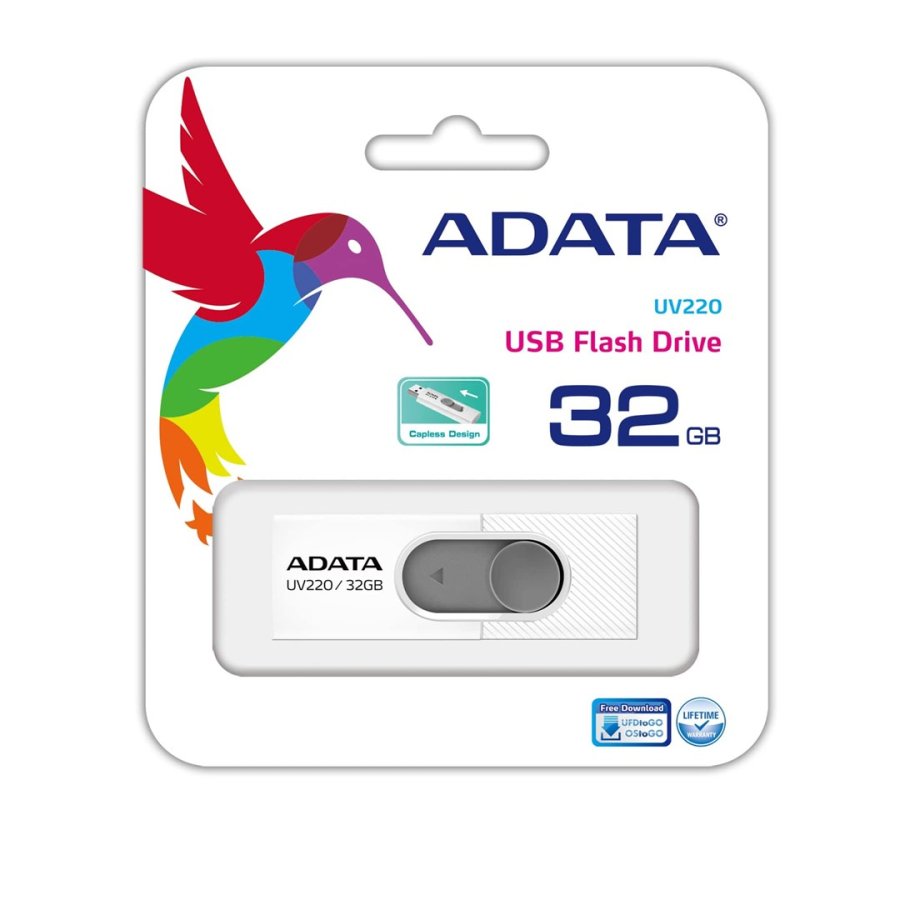 ADATA UV220 USB-ngle 32 GB USB Type-A 2.0 Gr, Hvid #3