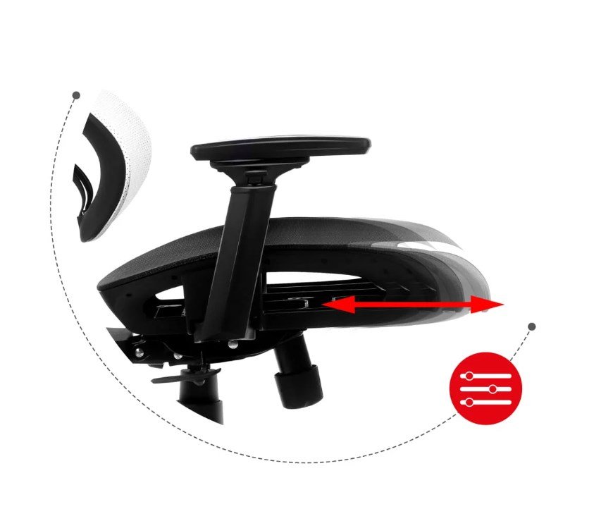 Huzaro Combat 8.0 Hvid gaming-stol #9
