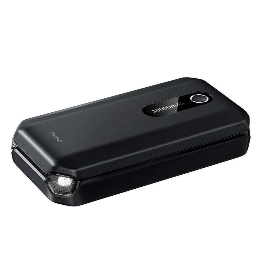 Baseus BS-CH001 - startanordning, booster 10000 mAh 12 V (1000 A / 500 A) + krokodilleklemmer (sort) #1