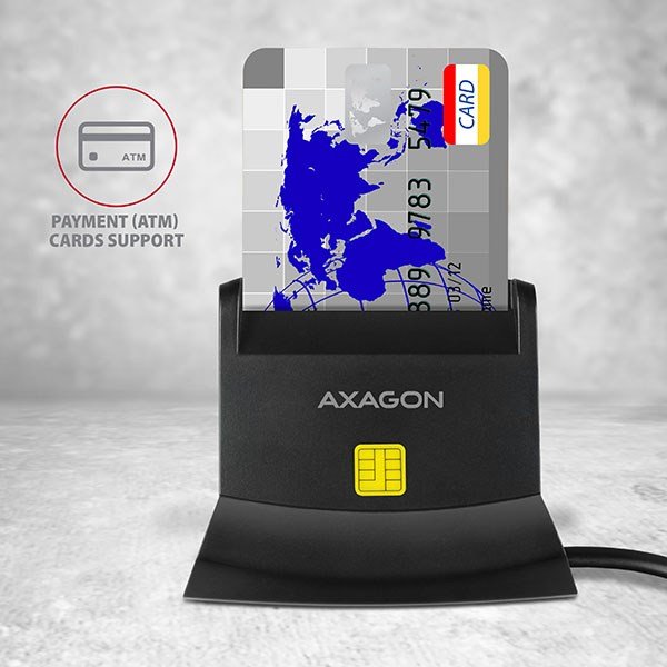 Axagon CRE-SM2 smartcard lser Indendrs USB USB 2.0 Sort #5