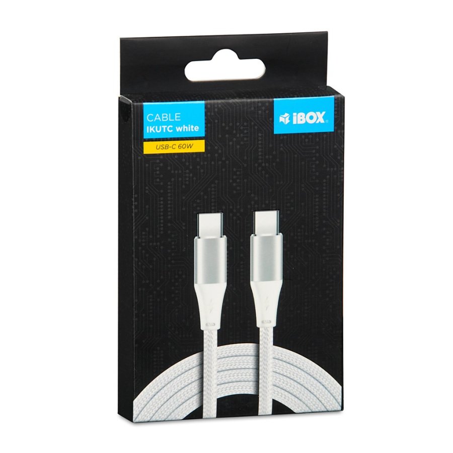 iBOX IKUTC USB-C kabel 60W 2m Hvid #3