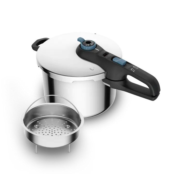 Trykkoger TEFAL SECURE TRENDY 6L + kurv i rustfrit stl #1