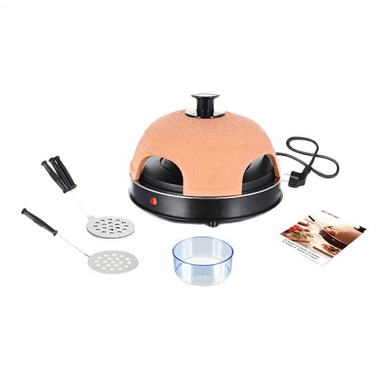 Emerio PO-115985 pizza fremstiller & ovn 4 pizza(er) 900 W Sort, Orange #1