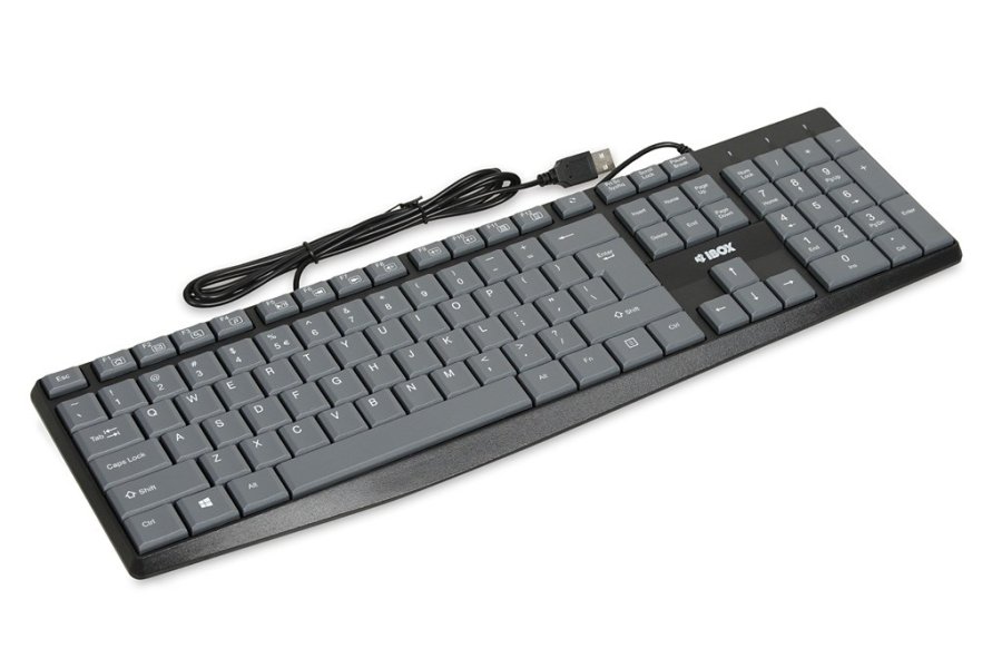 iBOX Eris USB-tastatur, gr og sort #1