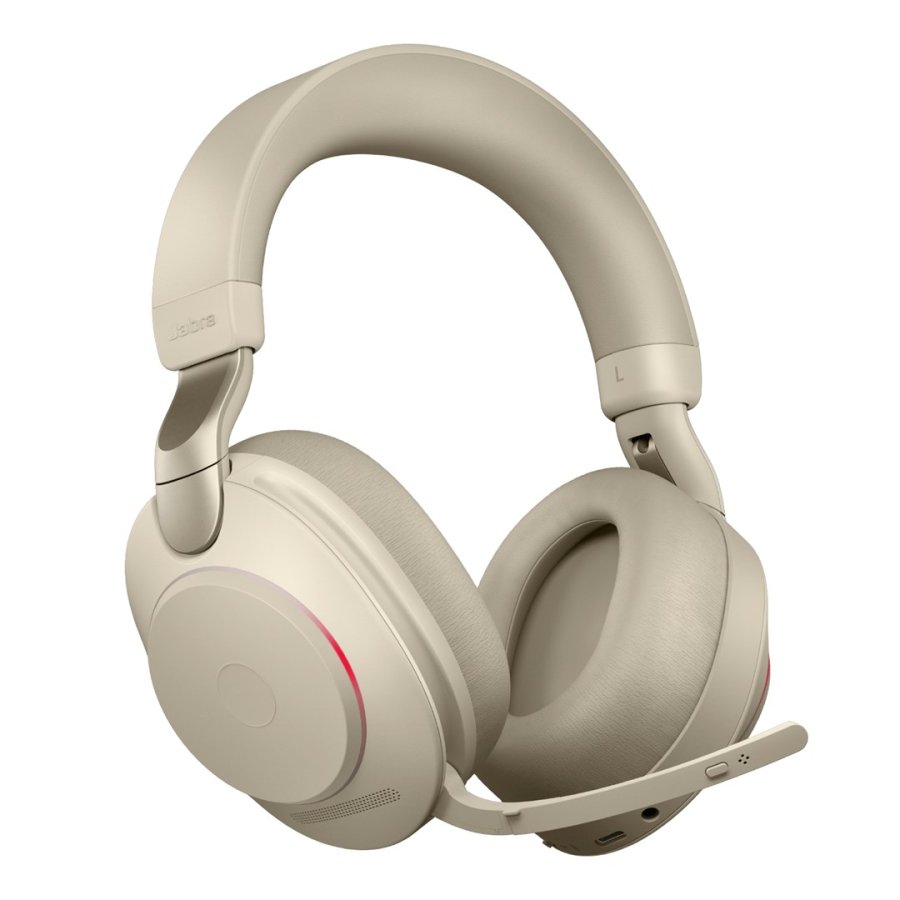 Jabra Evolve2 85 Headset Kabel & tr�dl�s Kontor/Callcenter USB Type-C Bluetooth Beige #4
