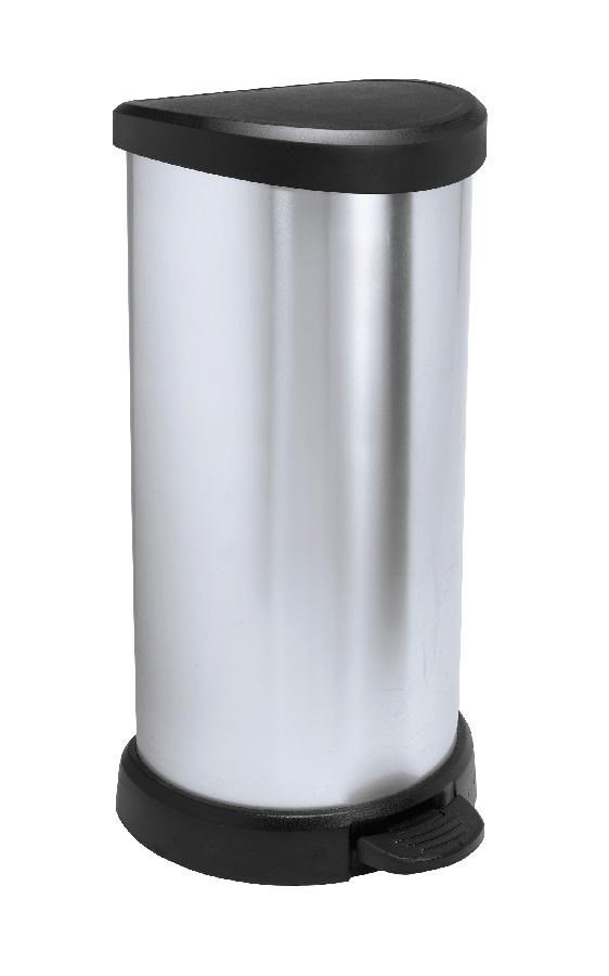 Curver Deco Bins 3253922150002 Rund Sort, Slv #1