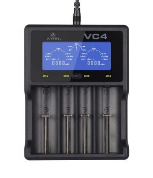 XTAR VC4SL batterioplader til Li-ion / Ni-MH / Ni-CD 18650 cylindriske batterier #1
