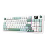 REDRAGON K719WG-RGB-PRO Galatin tastatur USB + RF Wireless + Bluetooth Hvid, Gr�n #1