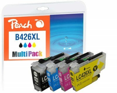 Peach PI500-395 bl�kpatron 4 stk Kompatibel H�jt (XL) udbytte Sort, Bl�, Magenta, Gul #1