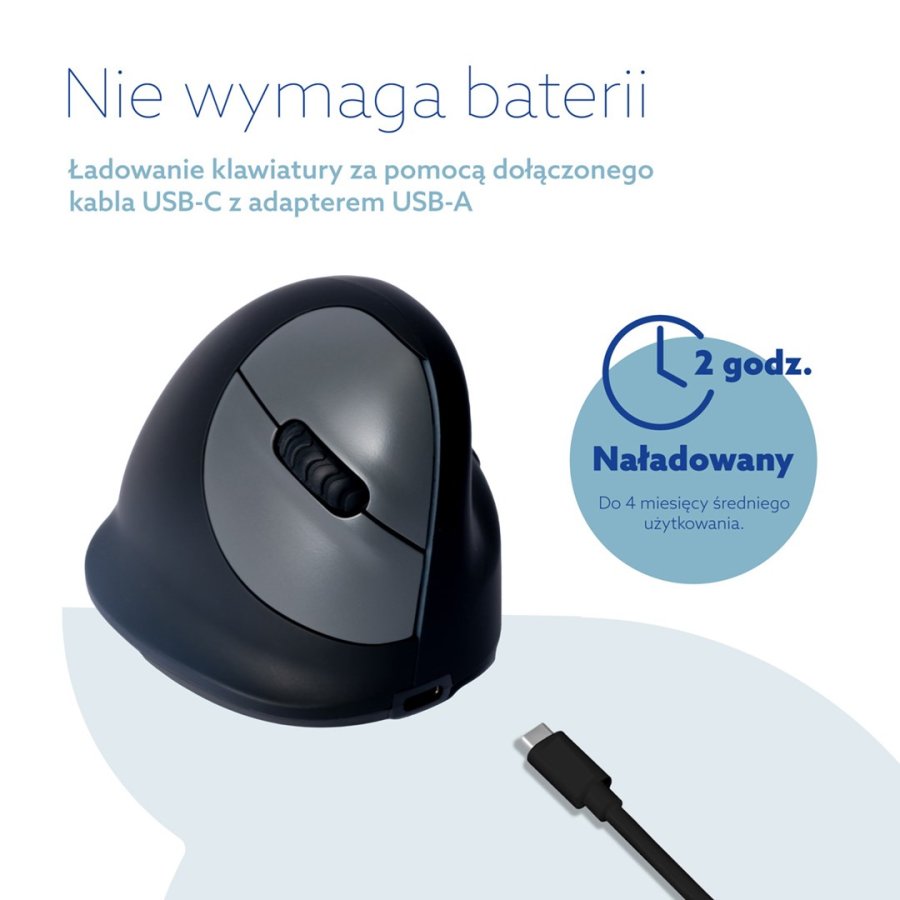 R-Go Tools Ergonomische muis R-Go HE Break met pauzesoftware, small (handlengte 165 mm), rechtshandig, 3-in-1 connectie, zwart #13