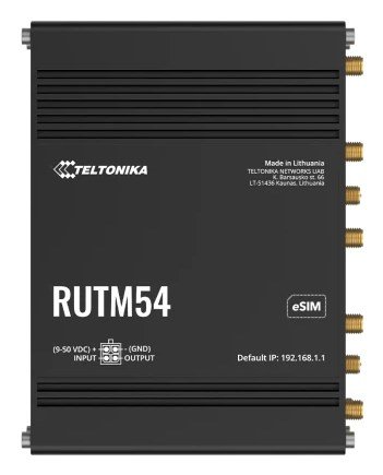 Teltonika RUTM54 tr�dl�s router Gigabit Ethernet Dual-band (2,4 GHz / 5 GHz) 5G Sort #1
