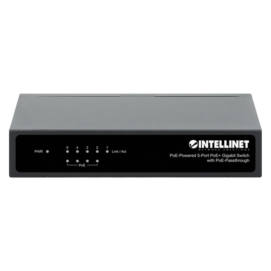Intellinet PoE-Powered 5x Gigabit Gigabit Ethernet (10/100/1000) Strm over Ethernet (PoE) Sort #3