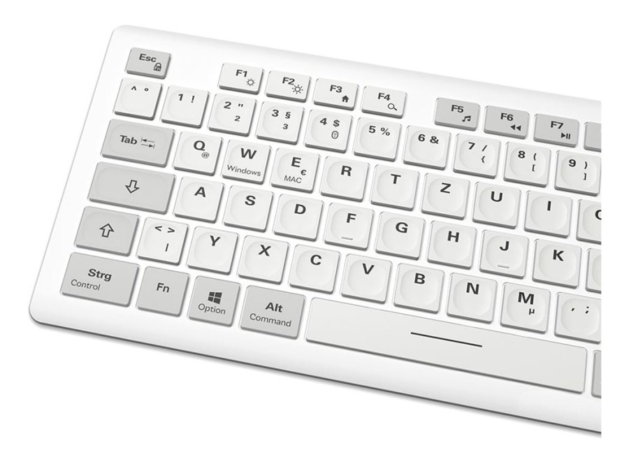 Sharkoon OfficePal K30W wh tastatur Hjemme/kontor USB QWERTZ Tysk Hvid #6
