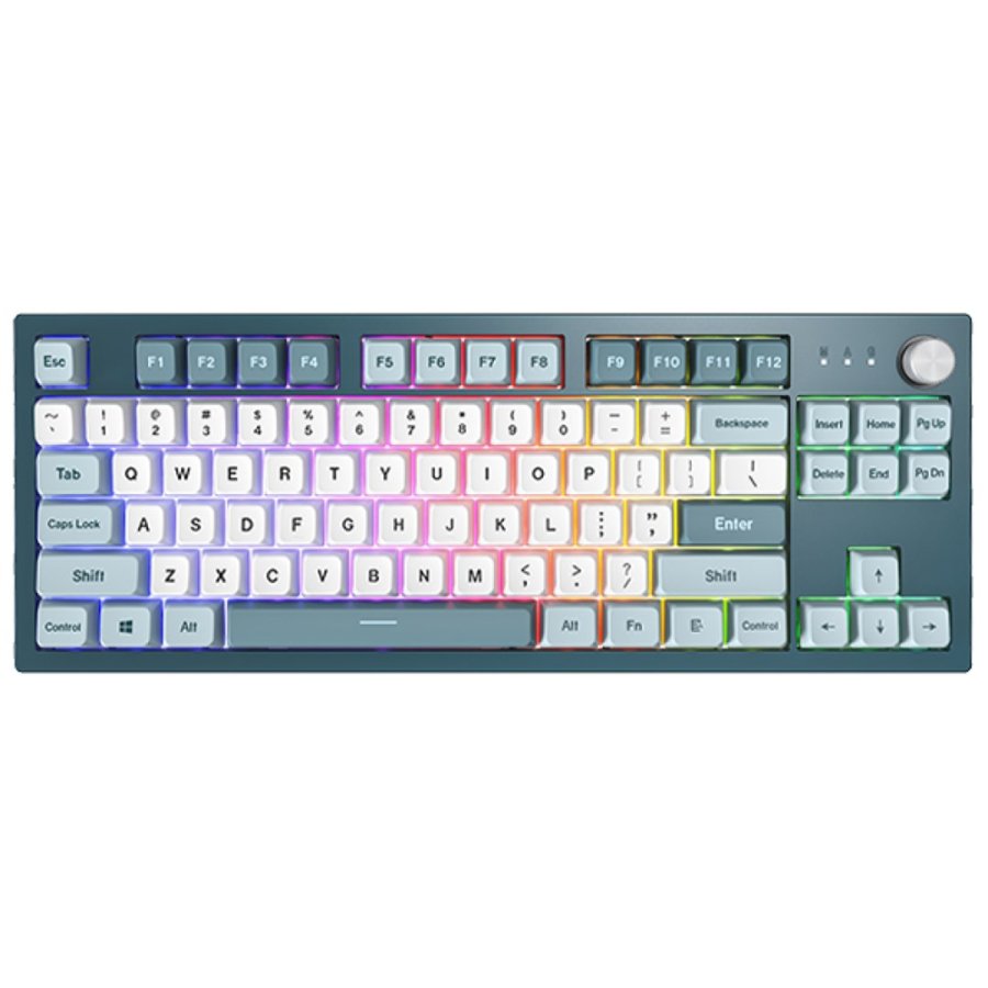 Montech MKey TKL tastatur Spil USB Mrkegr, Lyse Bl, Hvid #1