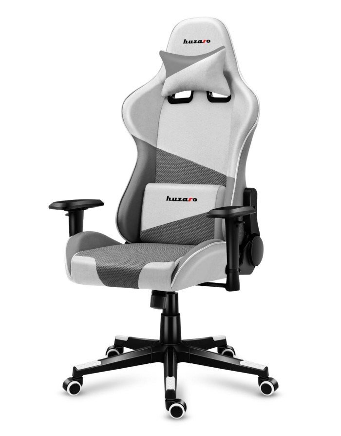 Huzaro Force 6.2 PC gamingstol Spand (vugge) sde Gr, Hvid #3