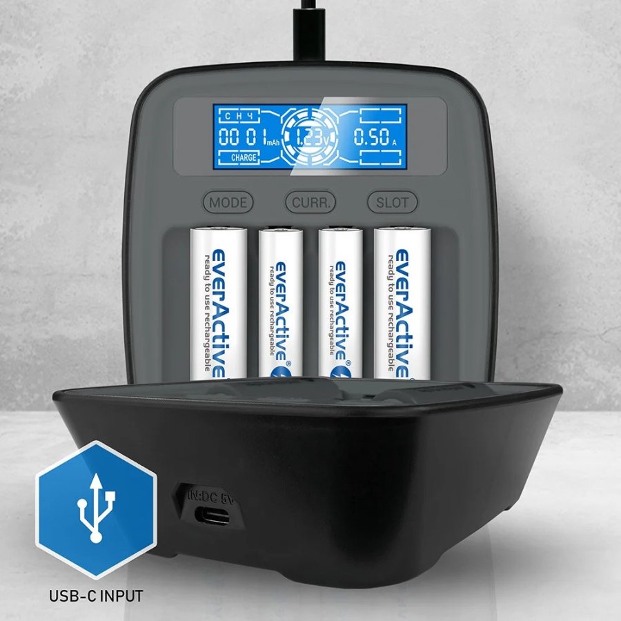 Battery charger Ni-MH USB-C everActive NC1000MV2 #5