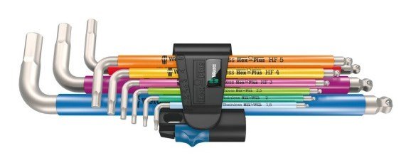 Wera 3950/9 Hex-Plus Multicolour HF Stainless 1 #1