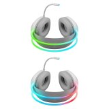 HEADPHONES DEFENDER ECLIPSE RGB WHITE #7