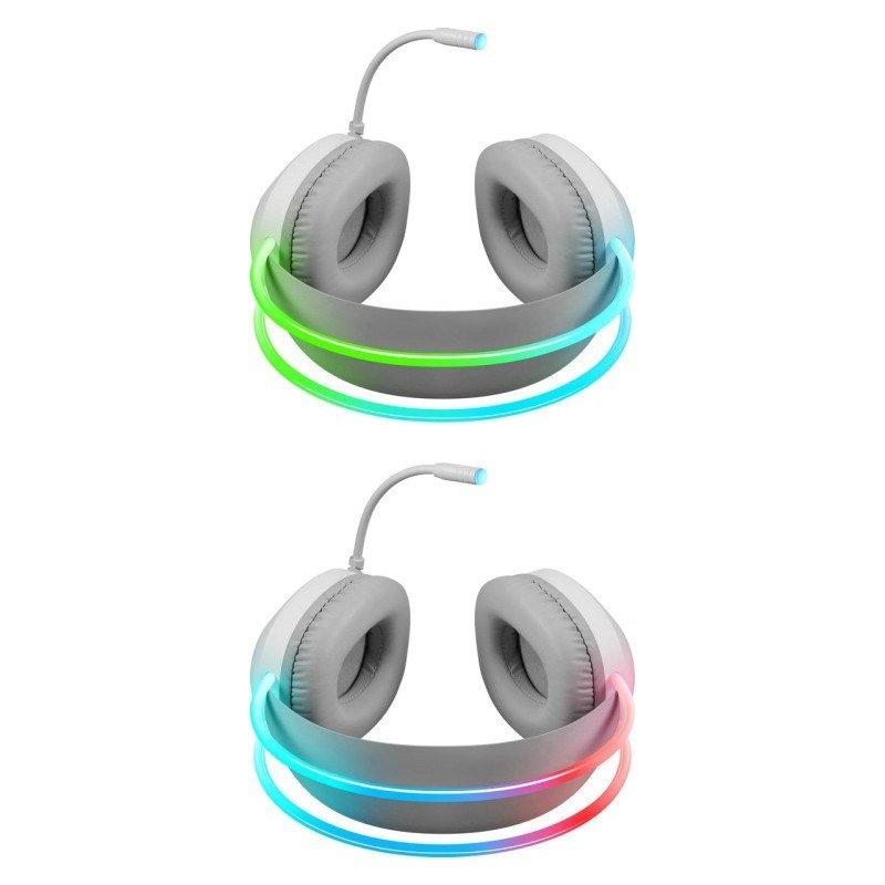 HEADPHONES DEFENDER ECLIPSE RGB WHITE #7