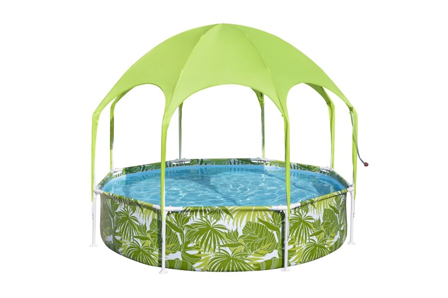 Bestway 56432 / 23 swimmingpool til over jorden Indrammet pool Rund 1688 L Bl�, Gr�n, Hvid #1