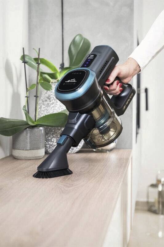 Eta Fenix 2-i-1 stangst�vsuger Batteri Dry HEPA Posel�s 0,6 L Bl�, Gr� #8