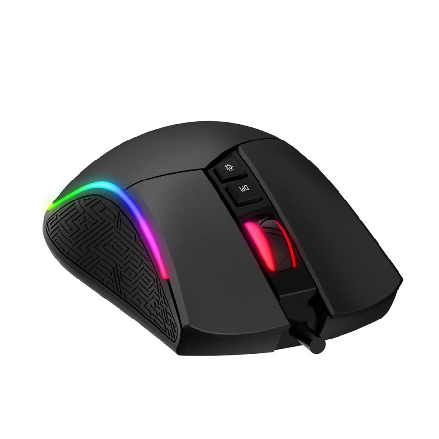 Havit MS1001S - Optisk hjrehnds-gamingmus, USB type A, sort-gr #5