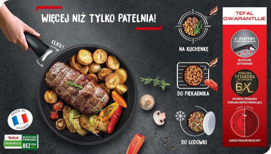 TEFAL Ingenio Unlimited 26 cm wok-stegepande L7637732 #5