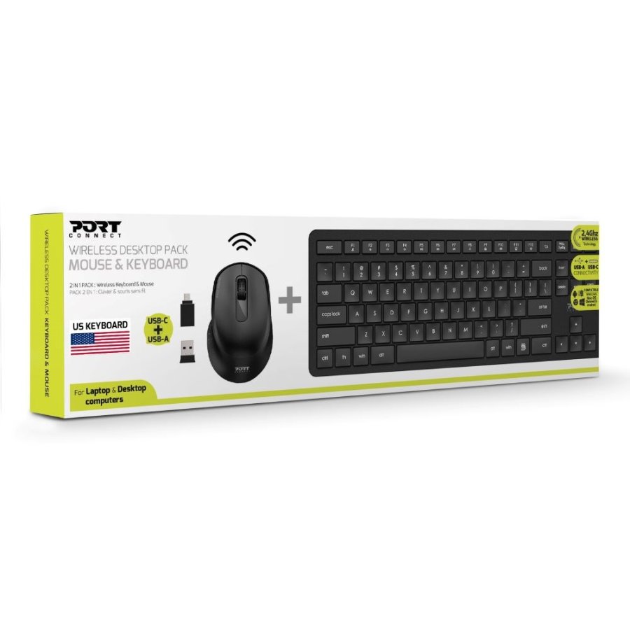 Port Designs 900904-US tastatur QWERTY US International Sort #3