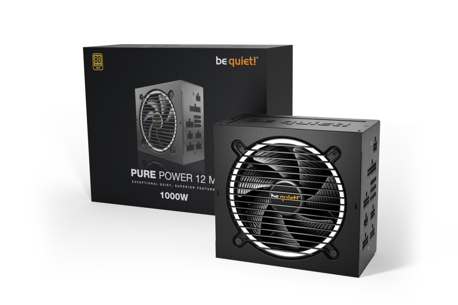 be quiet! Pure Power 12 M enhed til str�mforsyning 1000 W 20+4 pin ATX ATX Sort #2