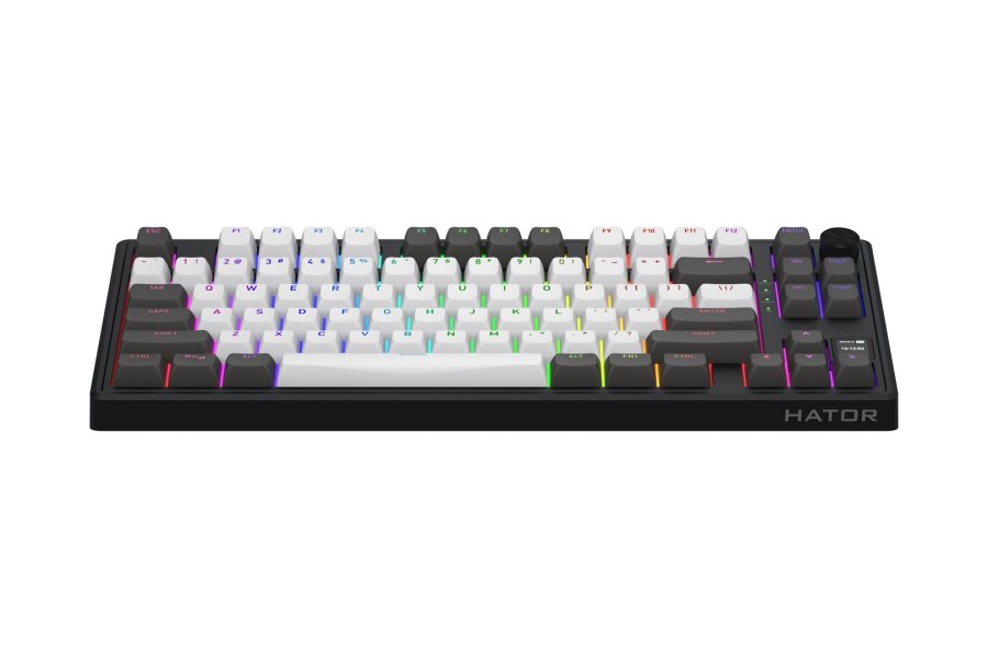 HATOR Skyfall Pro Wireless 80 tastatur Spil USB + RF Wireless + Bluetooth QWERTY US engelsk Sort, Gr� #2