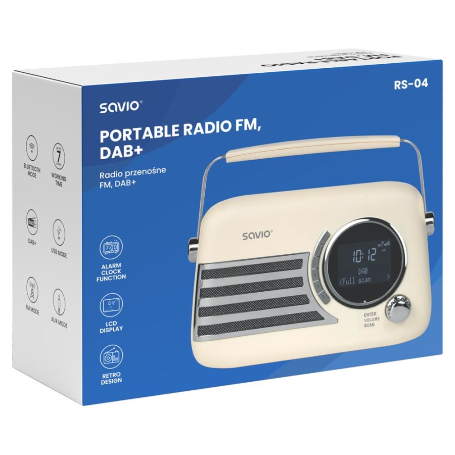 SAVIO RS-04 B�rbar radio, DAB+ #6