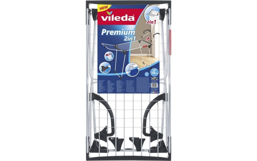 Vileda 157332 trrestativ Fritstende stativ Hvid #3