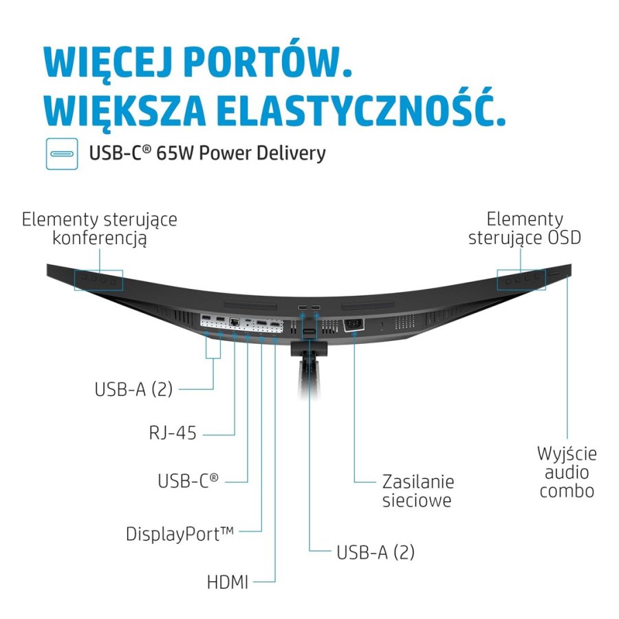 HP E34m G4 WQHD Kurvet USB-C-mdeskrm #8