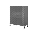Reol ABETO 100,5 x 40 x 121,5 cm grafit/blank grafit #1