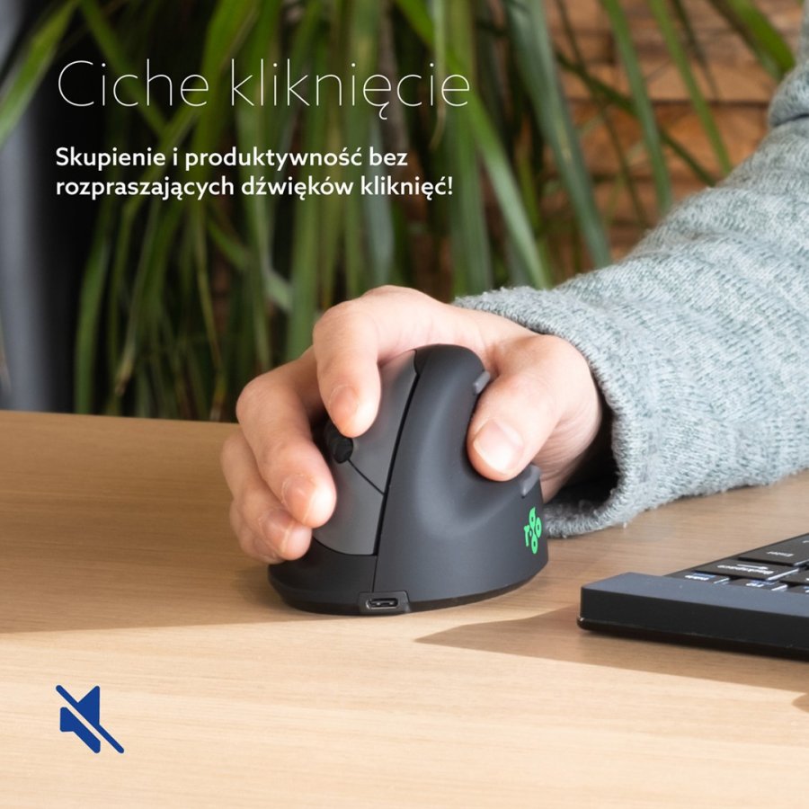 R-Go Tools Ergonomische muis R-Go HE Break met pauzesoftware, small (handlengte 165 mm), rechtshandig, 3-in-1 connectie, zwart #10