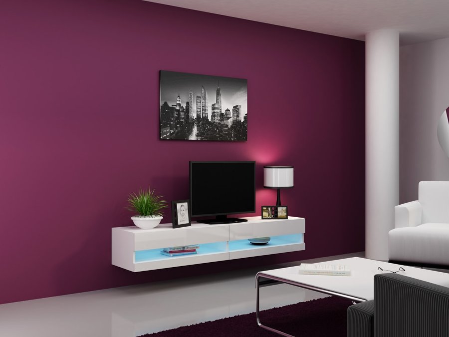 Cama RTVVIGO180N b/b TV stativ & underholdningscenter 2 hylder #1