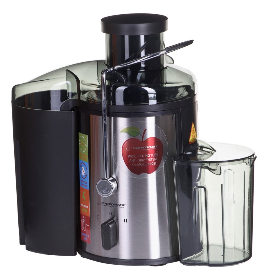 Esperanza EKJ002 citruspresser og juicemaskine Sort, Rustfrit stl 500 W #7