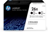 HP Originale 26X LaserJet-tonerpatroner med hj kapacitet, sort, pakke med 2 stk. #1