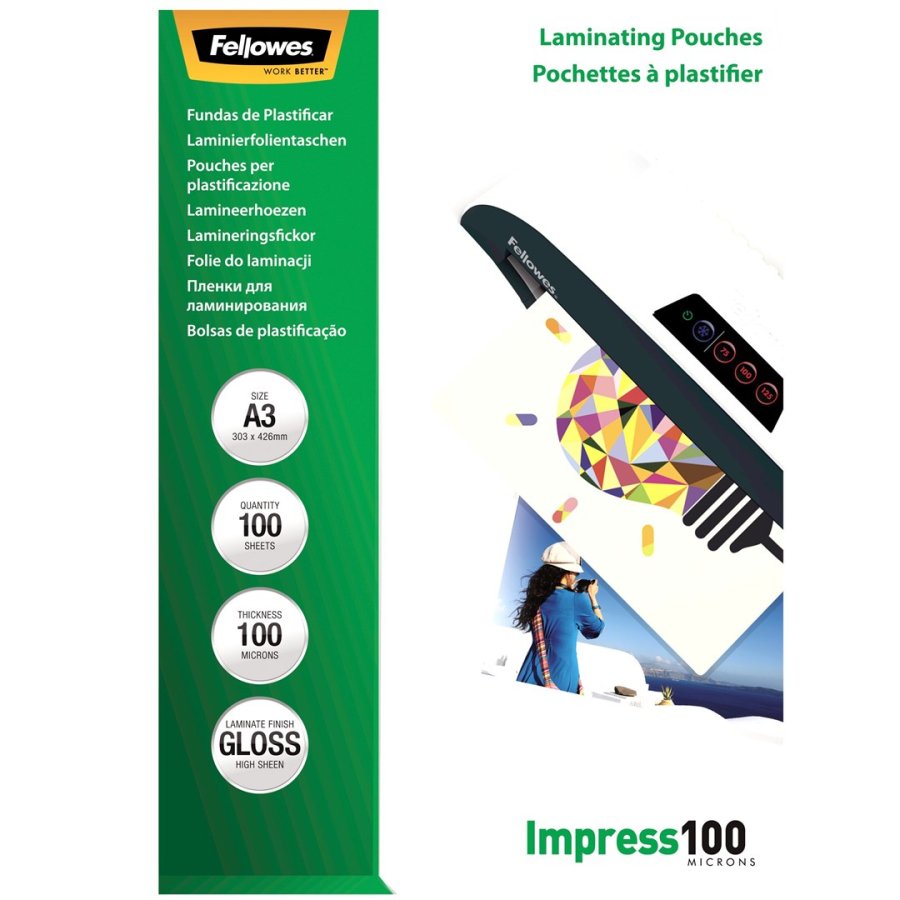Fellowes 5351205 plastlomme 100 stk #1