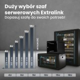 Extralink LITE 6U 10 280X310 WALL-MOUNTED RACKMOUNT CABINET GRAY #7