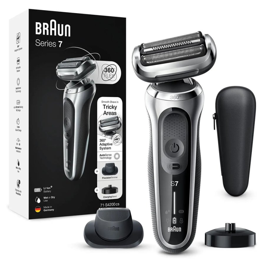 Braun Series 7 71-S4200cs Folie shaver Trimmer Sort #1