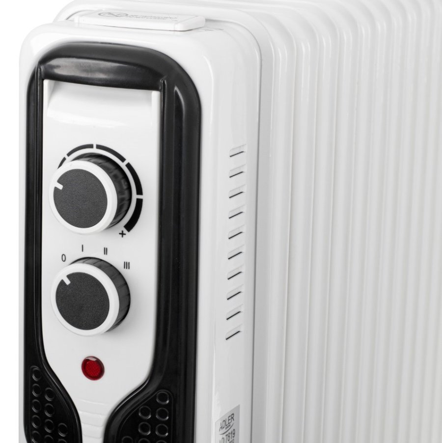 Adler AD 7819 varmeapparat Indendrs Hvid 2500 W Olie elektrisk omrdevarmer #4