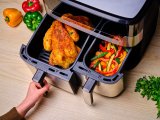 Tefal Dual Easy Fry & Grill EY905D Dobbelt 8,3 L Enkeltstende 2700 W Varmluftsteger Rustfrit stl #17