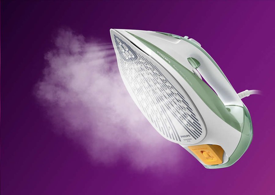Philips 7000 series DST7012/70 strygejern Dampstrygejern SteamGlide Plus strygesl 2600 W Grn, Gr #2